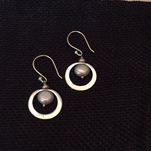 SILVER 925 STAMPED hook earrings